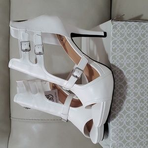 Size 9 White Heels